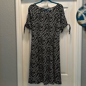 Black and White Talbots Dress